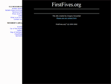 Tablet Screenshot of firstfives.org